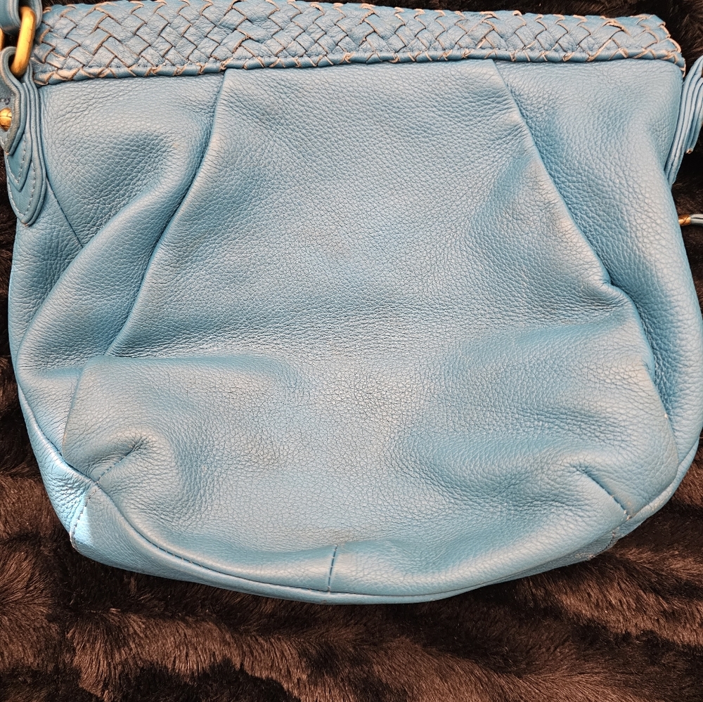 Elliott Lucca Blue Jean Leather Crossbody Bag - Picture 12 of 15